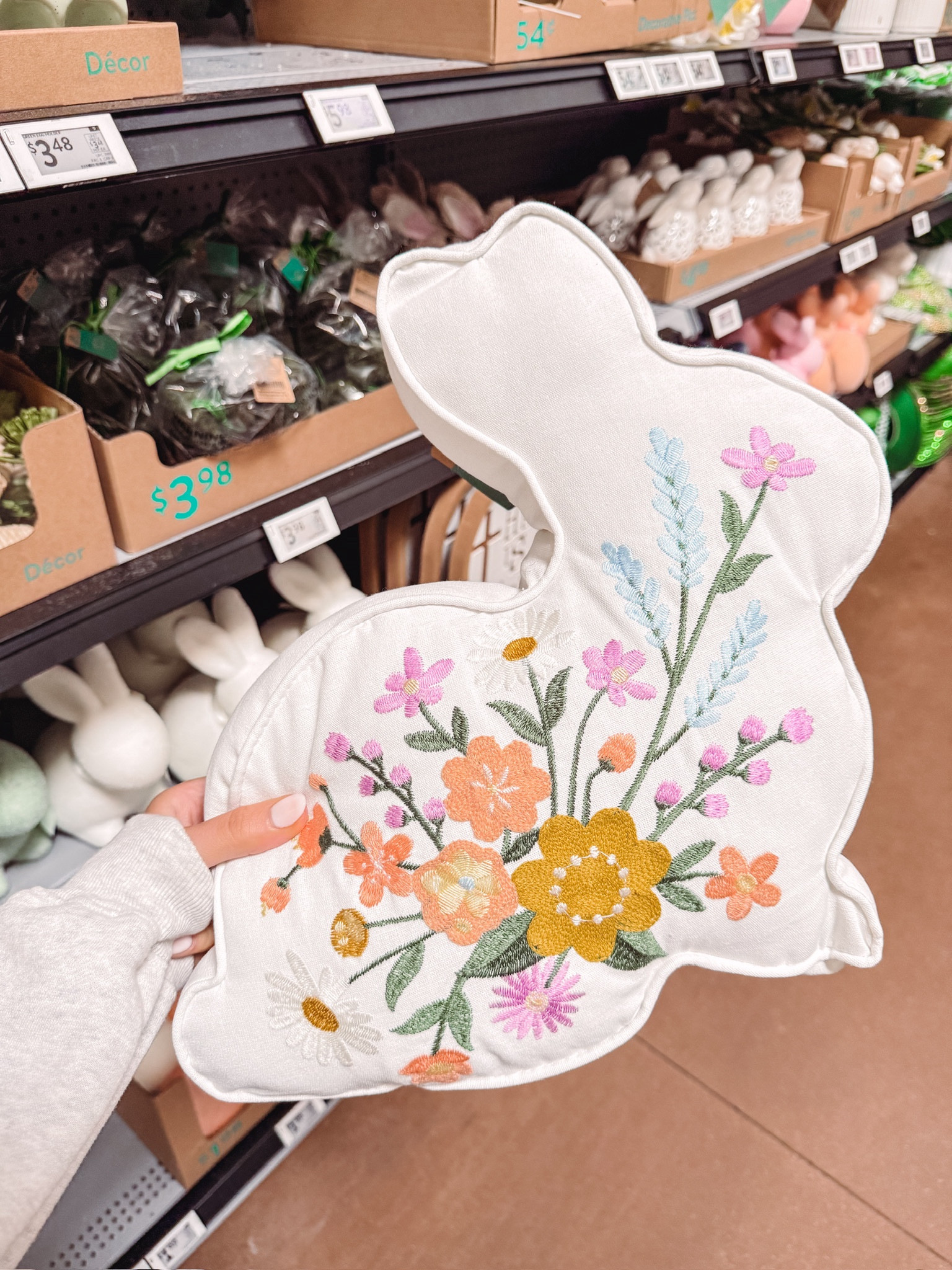 How adorable is this embroidered bunny pillow!!! 🐰🌸 so fun for spring and Easter. ++ affordable 👏 

Linking more of my favorites from Walmart’s Easter decor!!

Seasonal, home, Walmart, under $10, unique, cottage, cozy, home, aesthetic, trending, viral 

#LTKHome #LTKFindsUnder50 #LTKSeasonal