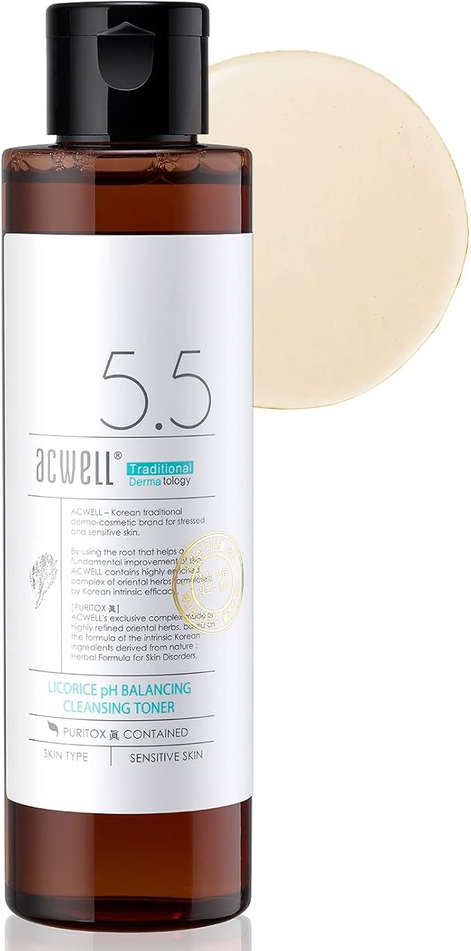 ACWELL Licorice pH Balancing Korean Toner for Cleansing 5.07 fl.oz. - Alcohol-Free PH5.5 Hydratin... | Amazon (US)