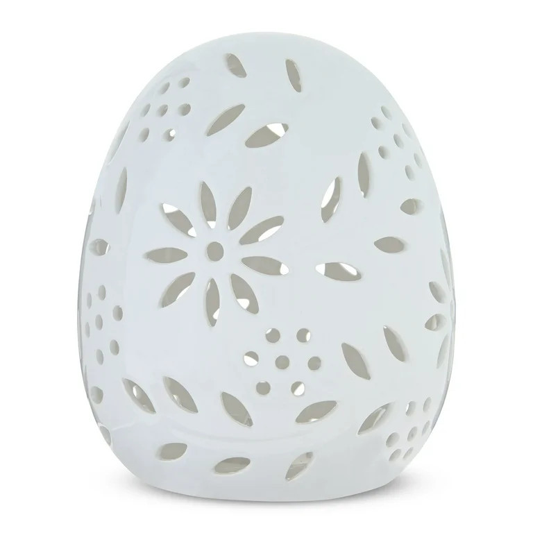 Large Light-Up Ceramic Egg Decoration, White, Easter by Way To Celebrate | Walmart (US)