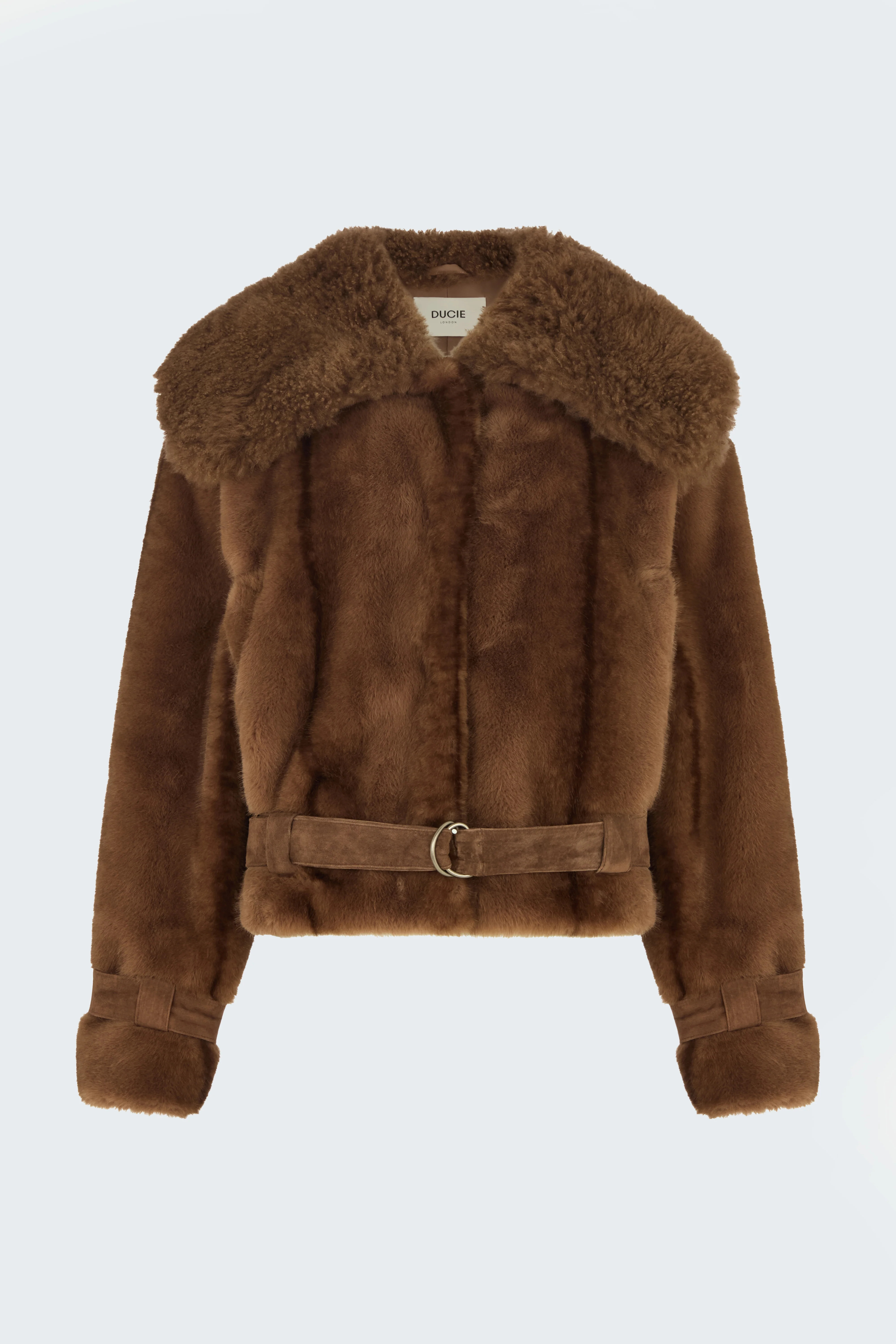 Aurora Faux Fur & Shearling Jacket | DUCIE