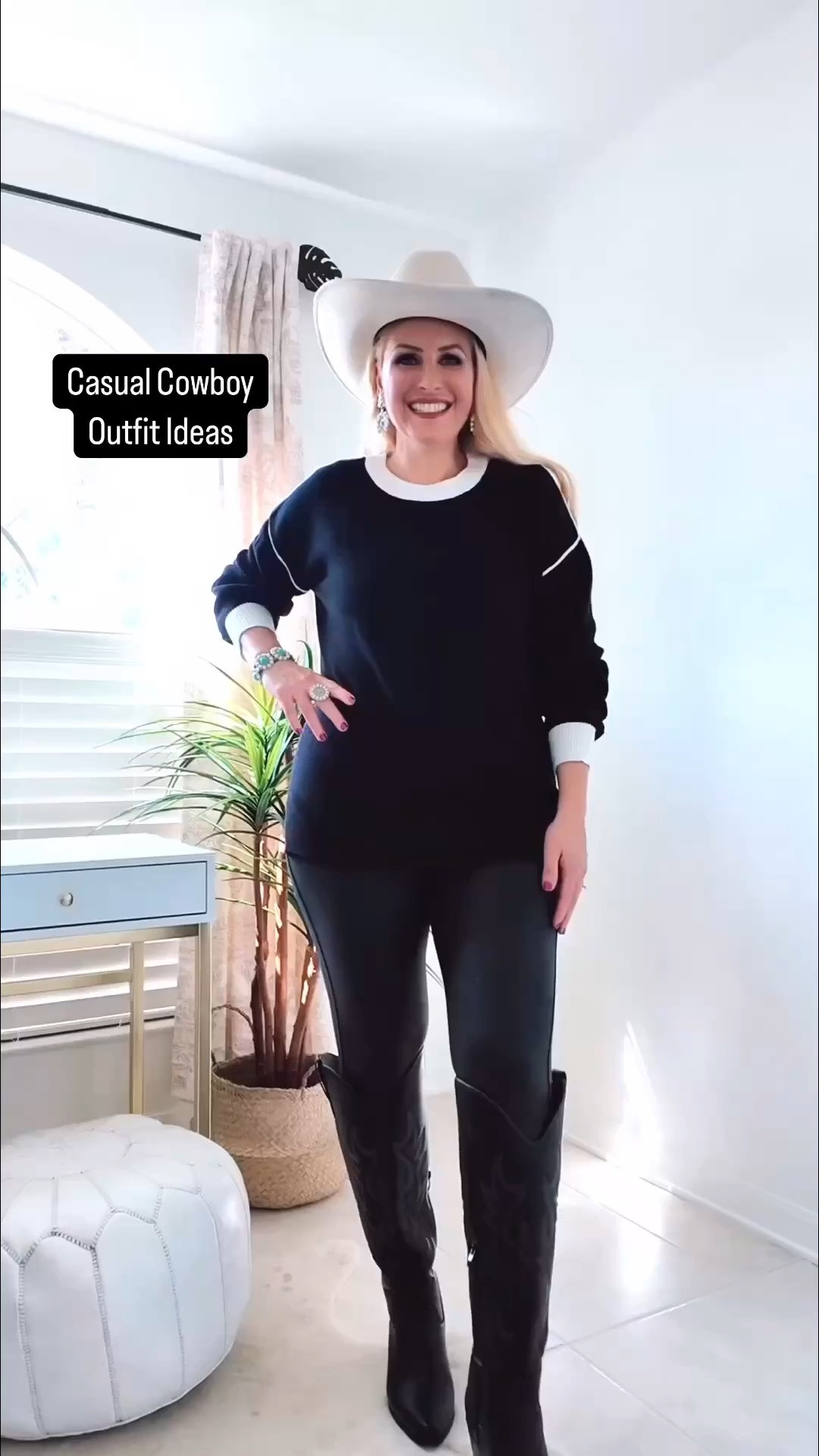 I took this casual fall look to Jackson Hole Wyoming when I visited last fall. This pullover sweater is soooo soft, comes in multiple colors and will be your go to piece in your wardrobe for fall and winter.

I’m wearing a small sweater. This runs big, size down. Wearing a large faux leather leggings. This sweater will keep you so warm and is super comfortable too.

Pullover Sweater small 
Spanx leggings large
Cowboy boots size 10

#LTKSeasonal #LTKOver40 #LTKSaleAlert #LTKTravel #LTKgrwm #LTKootd #LTKMidsize #LTKActive #LTKU #LTKWorkwear #LTKvlog