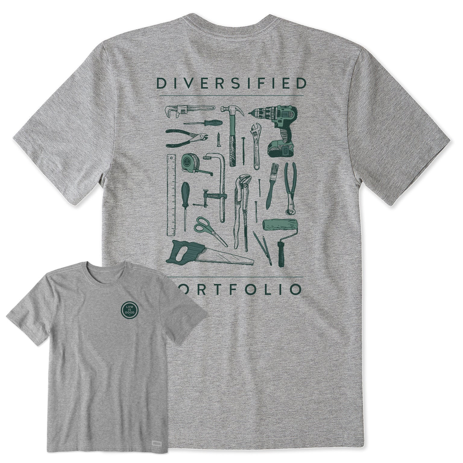Men's Diversified Portfolio Tools Short Sleeve Tee | Life is Good
