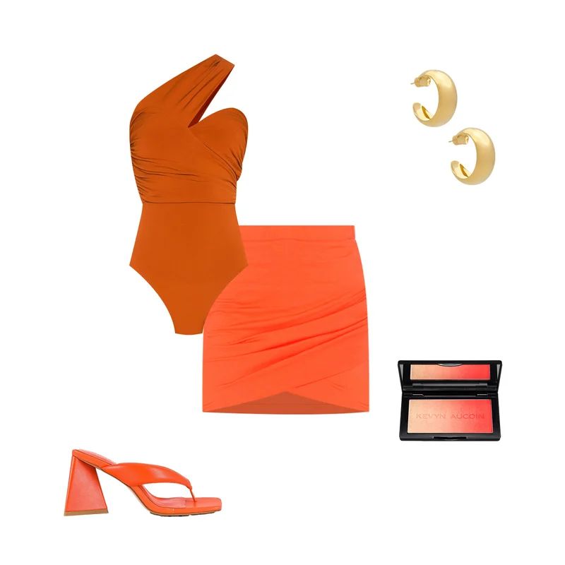 Voyage Skirt in Tiger Orange | Revolve Clothing (Global)