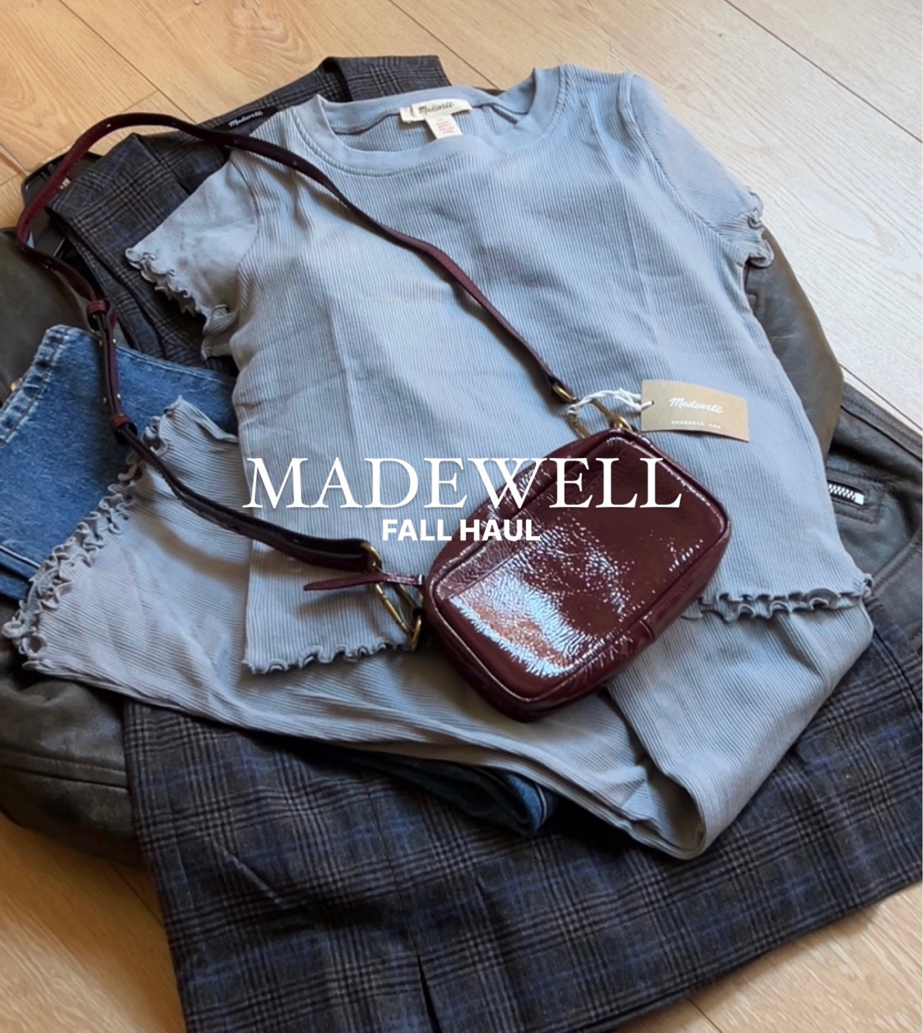 **size down in the plaid skirt**