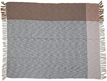 Creative Co-Op Soft and Cozy Woven Cotton Blanket with Neutral Colors and Fringe Edge Details Throw, | Amazon (US)