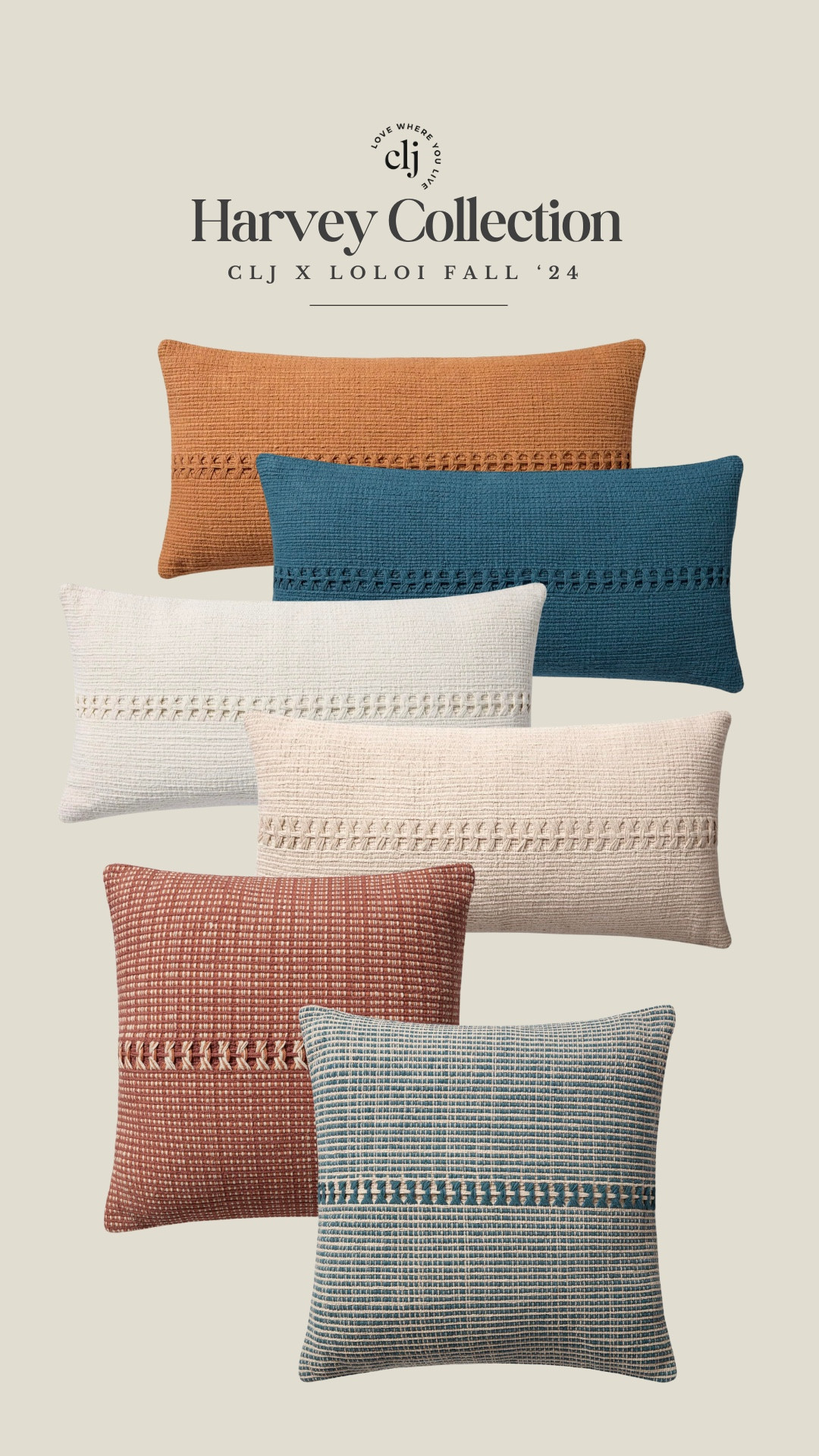 Introducing the CLJ x Loloi Harvey Pillow Collection 🤎

#LTKFindsUnder50 #LTKStyleTip #LTKHome