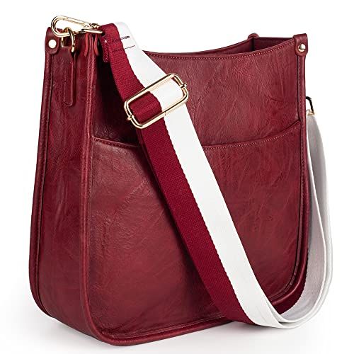 Viva Terry Vegan Leather Crossbody Fashion Shoulder Bag Purse with Adjustable Strap | Amazon (US)