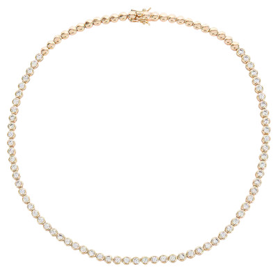 Lili Claspe Reese Tennis Necklace in Gold from Revolve.com | Revolve Clothing (Global)