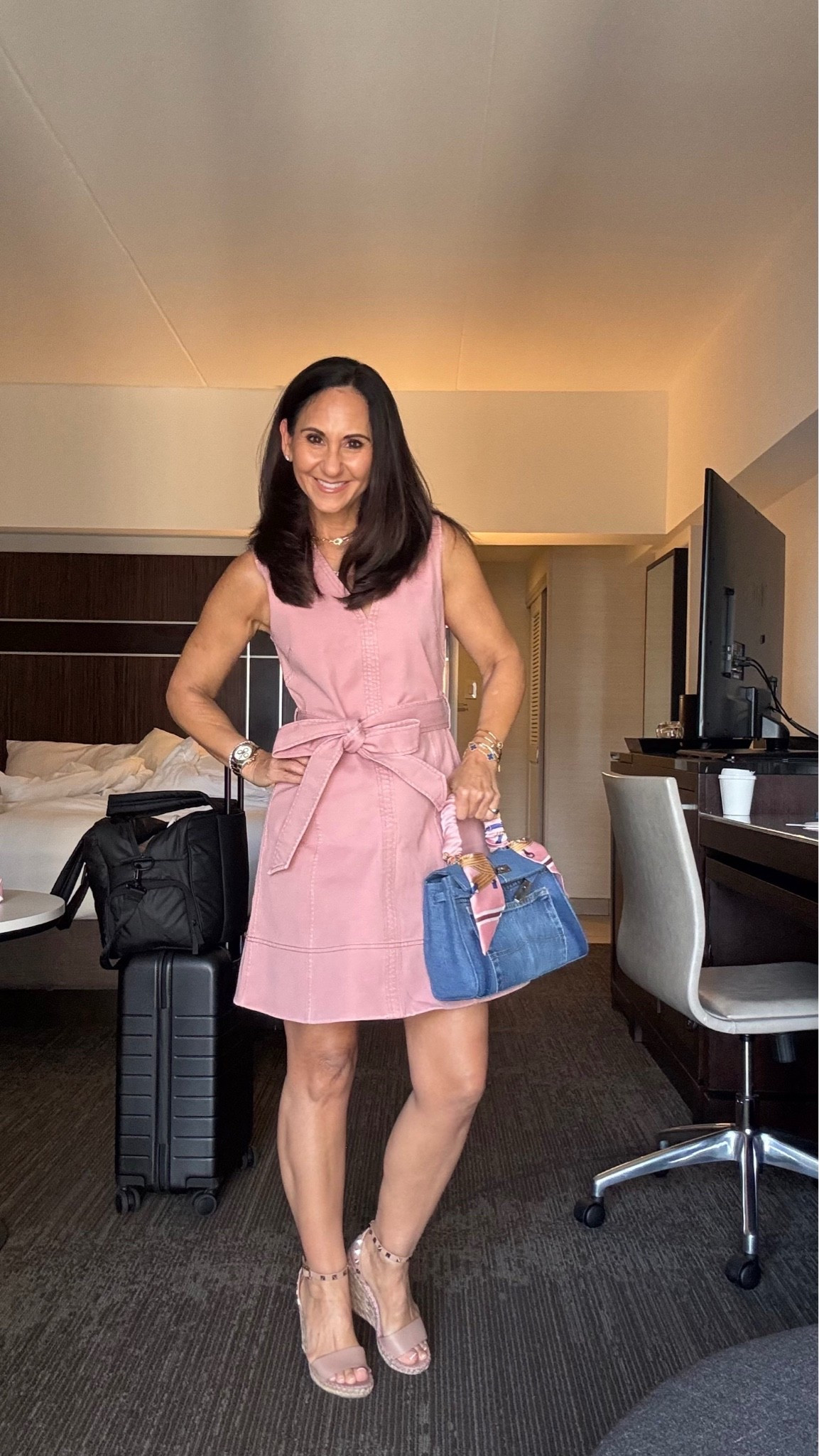 A simple denim dress for any occasion
