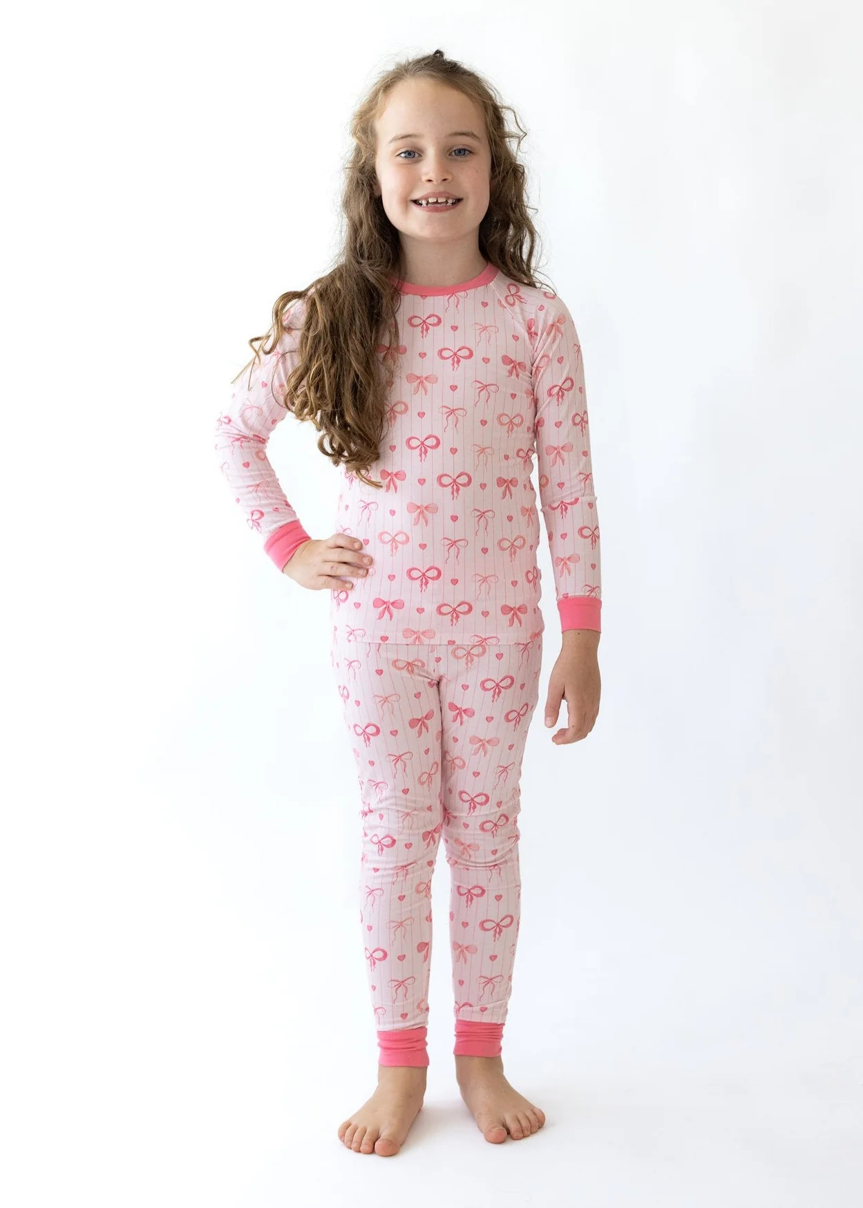 Katy's Bows Two-Piece Pajamas | Tiny Jams