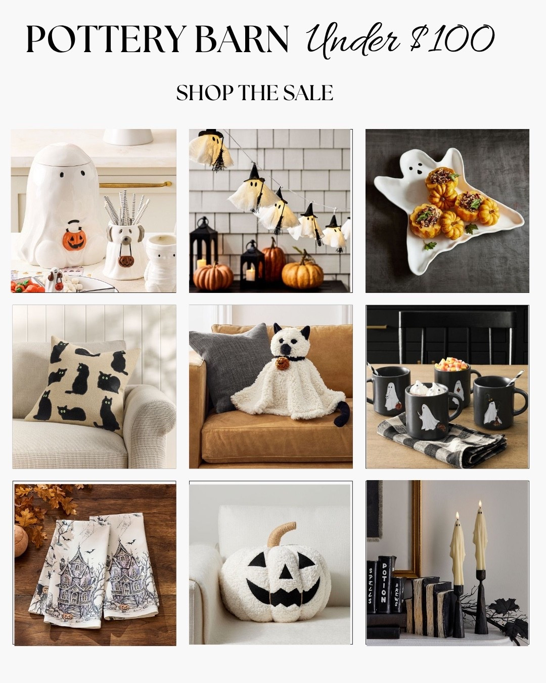 A few Pottery Barn Halloween pieces under $100 that caught my eye this year. 👻 Simple, classic, and easy to mix in with your fall decor.

Pottery Barn Halloween, Halloween decor, fall decor, home inspiration, seasonal decorating, cozy home, autumn

#LTKSeasonal #LTKHome