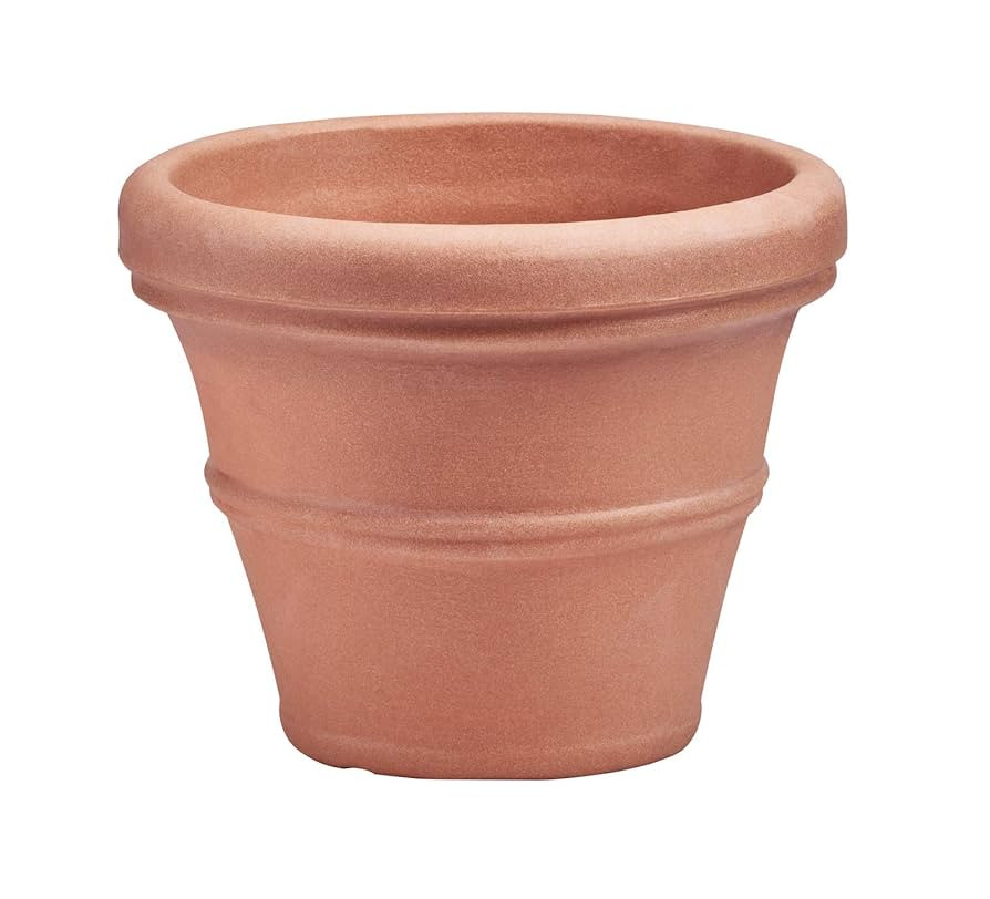 Crescent Garden Brunello Classic Rolled Rim Planter Pot, Indoor/Outdoor Weather-Safe Round Plant ... | Amazon (US)