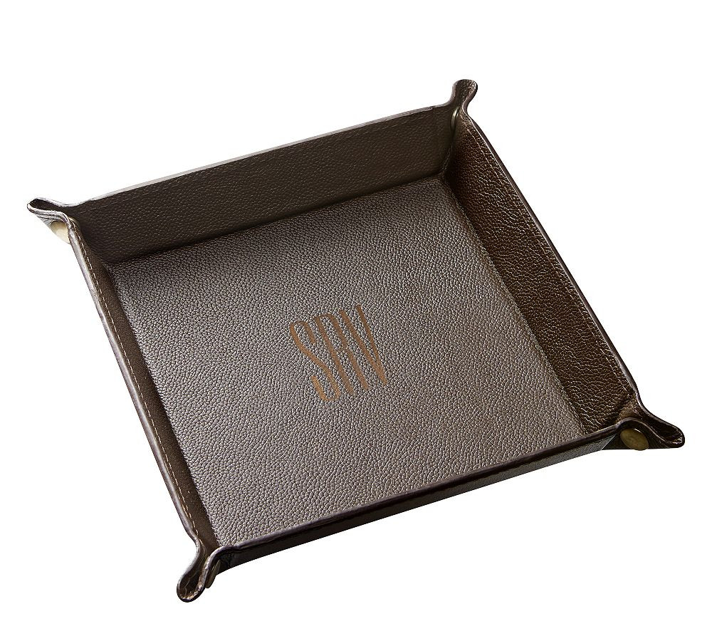 Grant Leather Catchall | Pottery Barn (US)