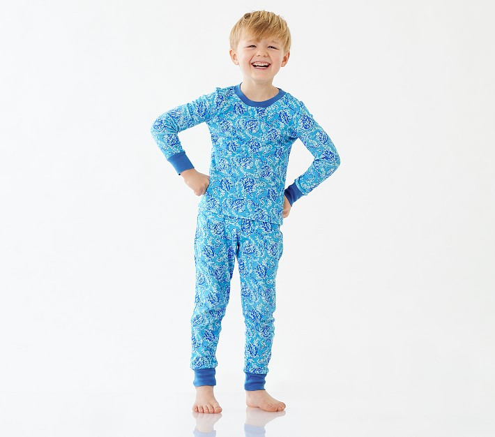Lilly Pulitzer Turtley Awesome Organic Pajama Set | Pottery Barn Kids