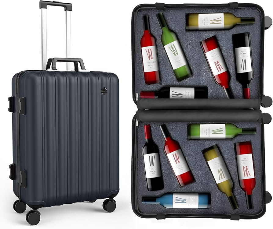 boldworks Wine Suitcase for Airplanes 12 Bottle Wine Luggage for Airplane Travel with TSA Approve... | Amazon (US)