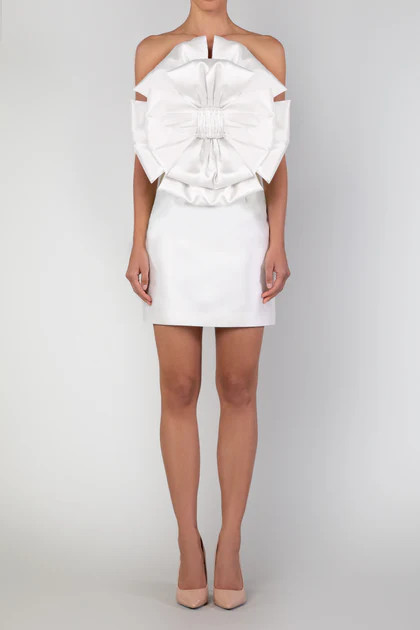 Camilla Silk and Wool Mini Dress | ALEXIA MARIA