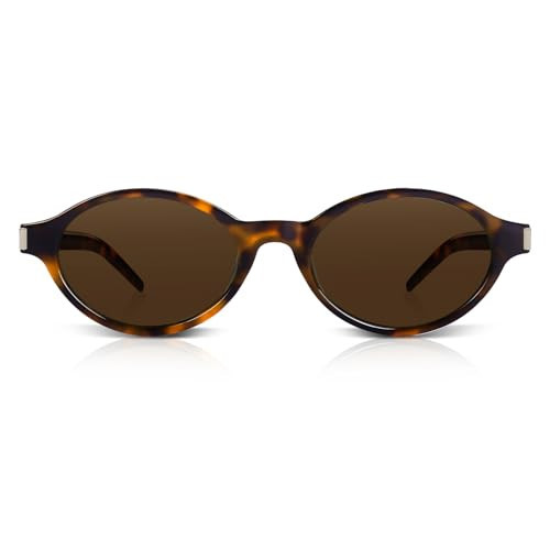 DrRelax Retro Oval Sunglasses for Women Trendy 90s Small Vintage Designer Sun glasses with UV400 Protective Lenses | Amazon (US)