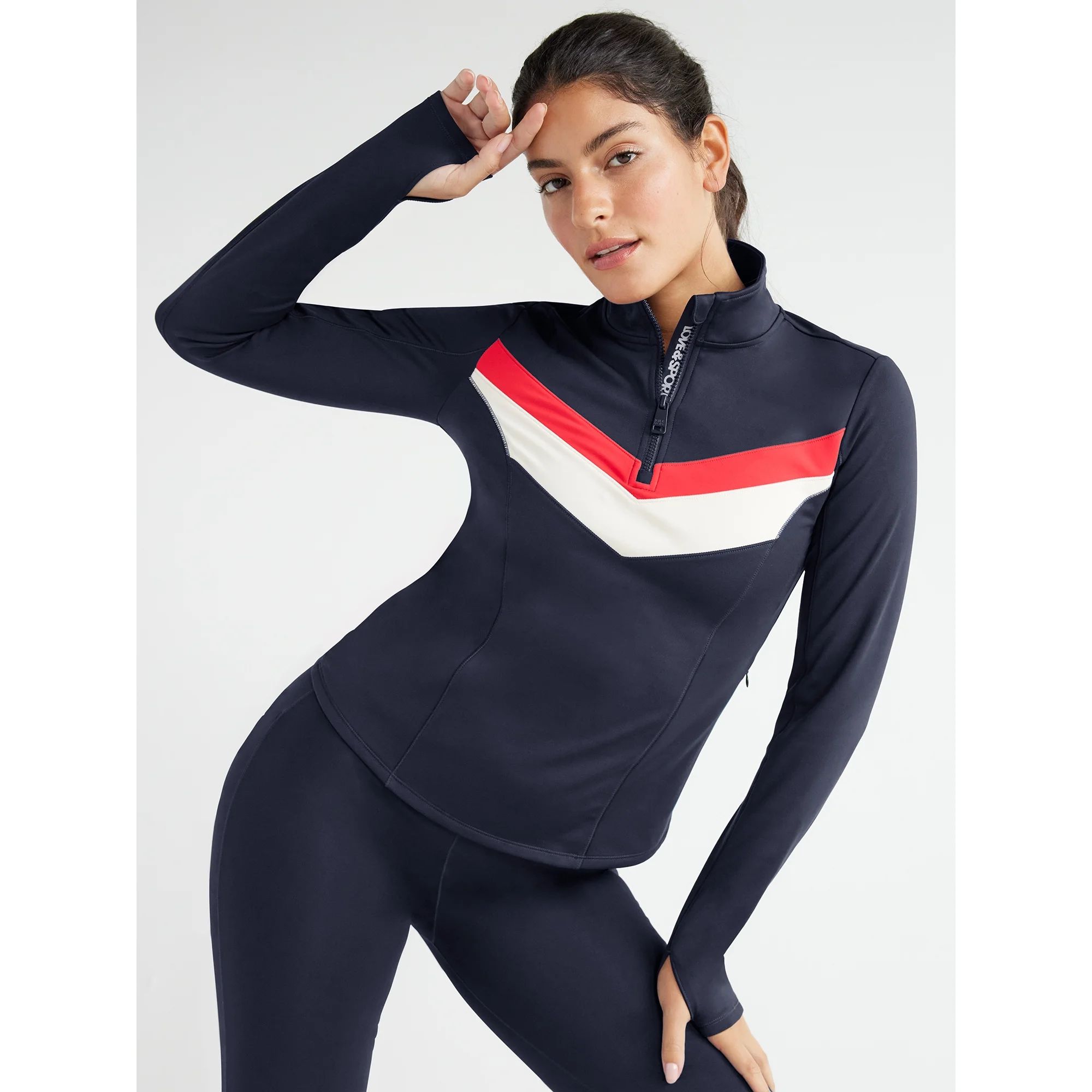 Love & Sports Women's Brushed Quarter Zip Pullover, Sizes XS-XXXL | Walmart (US)