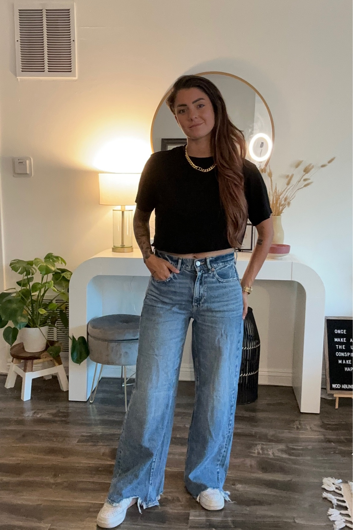 I have always battle hip dysmorphia but these baggy, loose fitted jeans are perfect and so slimming! 

#ltkfashion #tomboyoutfits #lafashion

#LTKU #LTKunder100 #LTKSeasonal