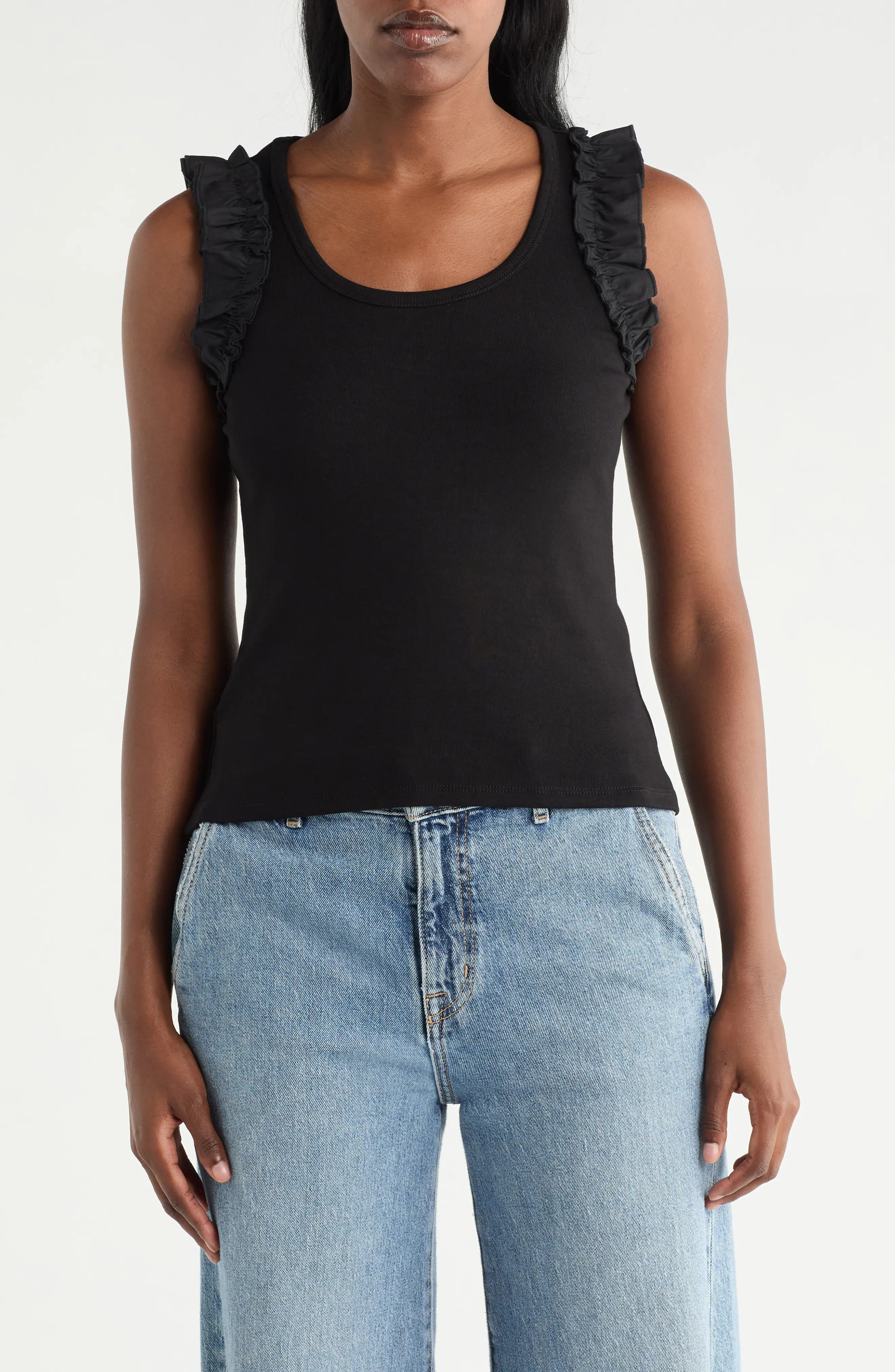 CYRUS Ruffle Tank Top (Women) | Nordstromrack | Nordstrom Rack