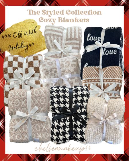 The Styled Collection Cozy Blankets 

#LTKSeasonal #LTKHoliday #LTKCyberweek