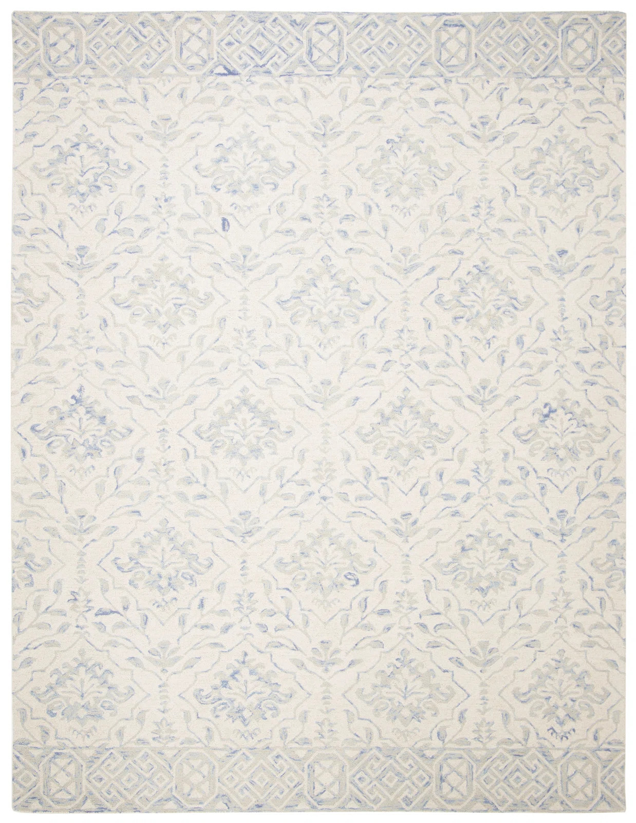 Pimentel Floral Handmade Tufted Wool Ivory Area Rug | Wayfair Professional
