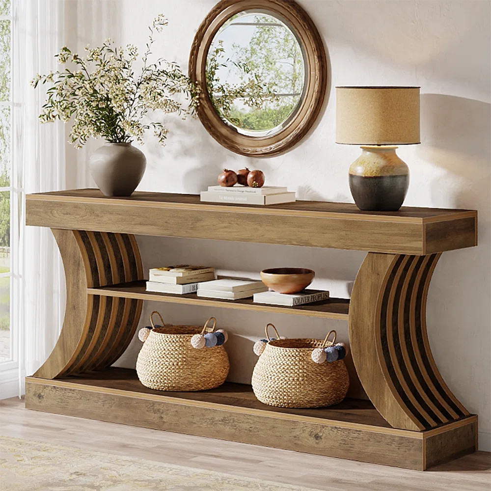 Ophelia & Co. 70.9-inch Long Farmhouse Console Table For Entryway | Wayfair | Wayfair North America