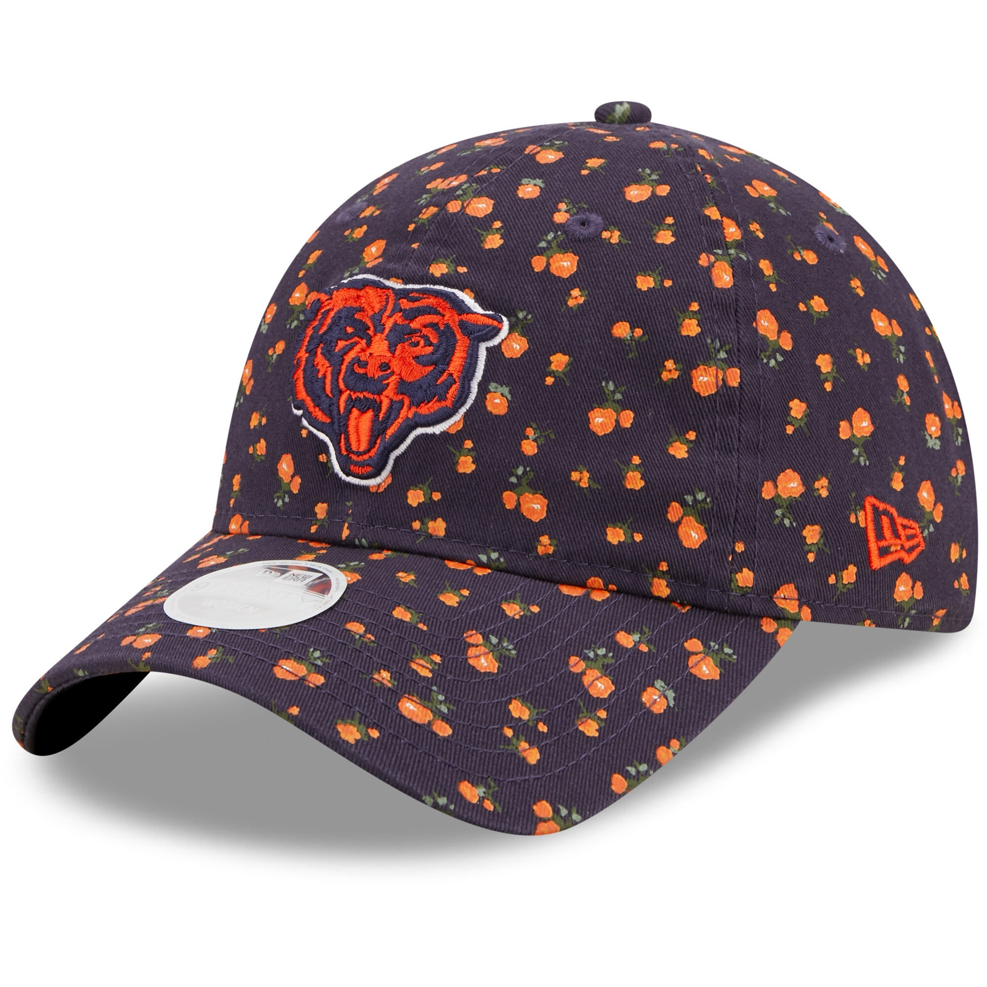Chicago Bears New Era Women's Floral 9TWENTY Adjustable Hat - Navy | Fanatics