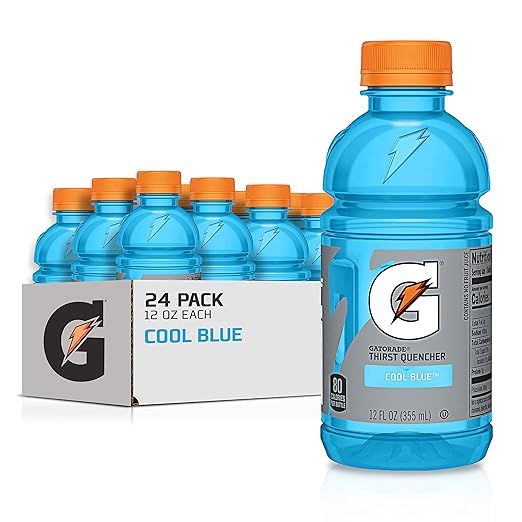 Gatorade Thirst Quencher, Cool Blue, 12 Ounce Bottles (Pack of 24) | Amazon (US)