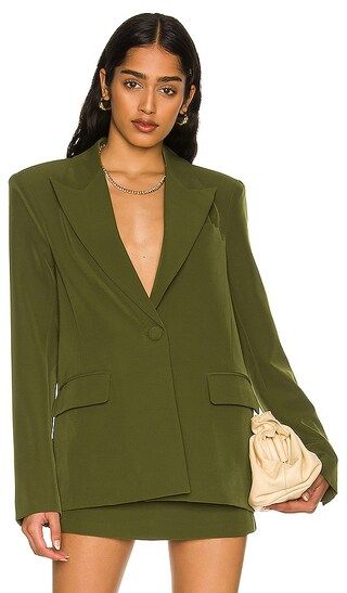 Morena Blazer in Green | Revolve Clothing (Global)