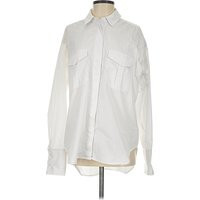 Good American Long Sleeve Button Down Shirt: Ivory Tops - Size 2 | ThredUp (US)