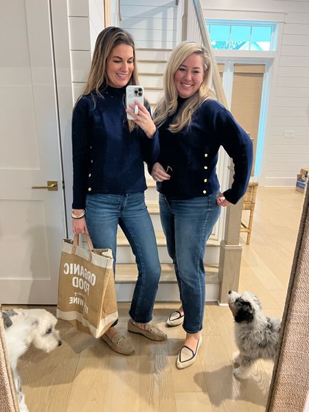 Twinning in our quilted mockneck pullovers! Absolutely loving this style and all three color options! I’m in the XL (should have ordered the L) and Rachel @pinterestingplans is in the XS. Paired with my favorite Walmart jeans (fit true to size) and my old Birdies flats.
.
#ltkover40 #ltksalealert #ltkfindsunder100 #ltkfindsunder50 #ltkstyletip #ltkmidsize #ltkseasonal

#LTKSeasonal #LTKover40 #LTKsalealert
