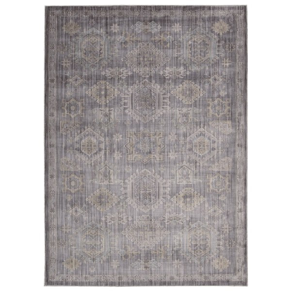Rug Squared Phoenix Charcoal Oriental Area Rug (5'3 x 7'3) - 5'3" x 7'3" | Bed Bath & Beyond
