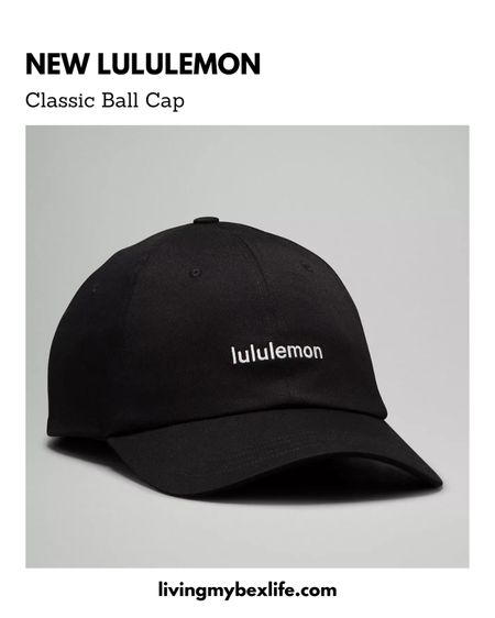 New lululemon baseball hat 🖤 

Classic Ball Cal with embroidered logo in black and whitee

#LTKU #LTKmidsize #LTKfindsunder50
