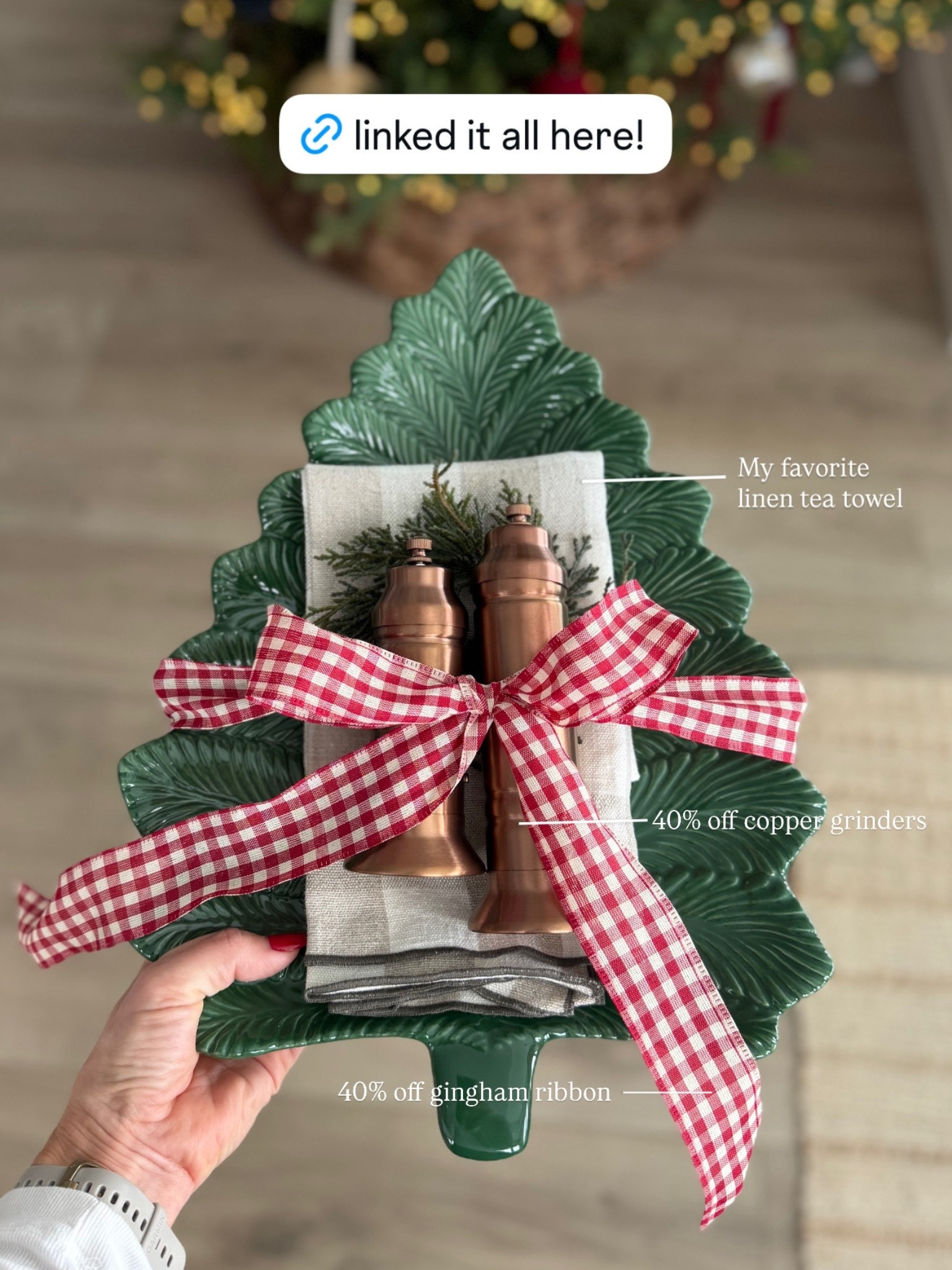 Cute gift idea! These copper salt and pepper grinders and gingham ribbon are 40% off today! Christmas gift, holiday gifting, hostess gift

#LTKSaleAlert #LTKGiftGuide #LTKHoliday