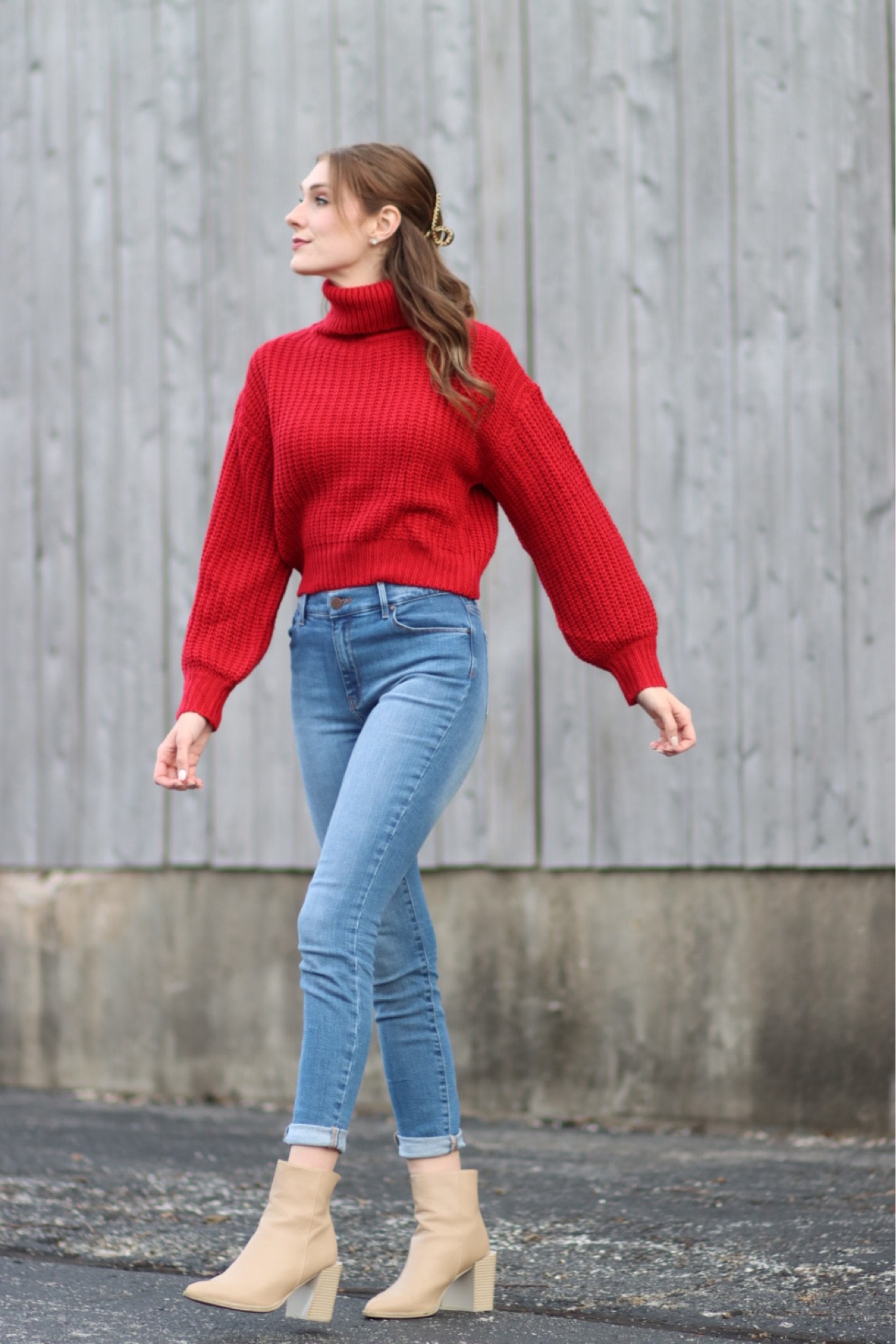 Cozy cropped sweater and comfy Mott and Bow Jeans with heeled ankle boots is a go to look for the fall. Skinny jeans, straight leg jeans, cropped sweater, cropped turtleneck sweater, turtleneck sweater, fall style inspo, fall outfit inspiration, outfit inspo 2022, found it on amazon, ankle booties, ankle boots, fall fashion 2022

#LTKunder100 #LTKstyletip #LTKunder50