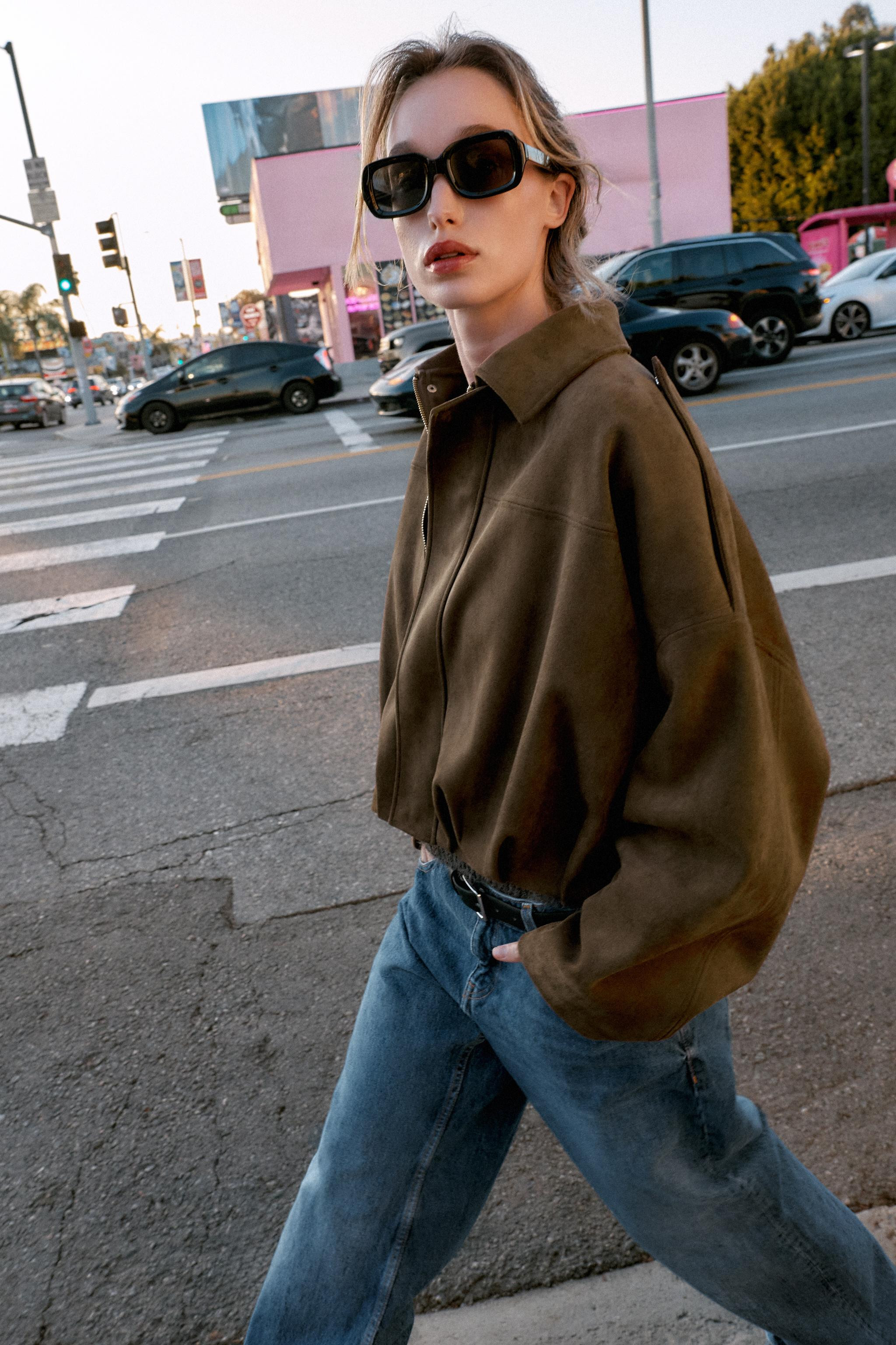 FAUX SUEDE JACKET | Zara UK
