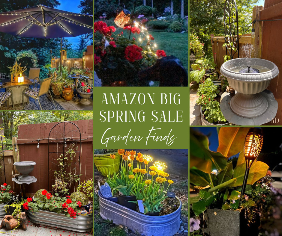 I love to start to get out in my garden this time of the year, and the Amazon Big Spring Sale has so many of the things on sale that I have used to make my small backyard into a place I love to be in! Three things I love on my patio is lighting (solar), water, and fire, and we found all of these things in this sale at super prices. It does not take much to really add a little something to your garden, and here are some of my favorite budget-friendly options in this sale. 

@amazon, #ad, #founditonamazon 

 #LTKSeasonal #LTKHome #LTKSaleAlert