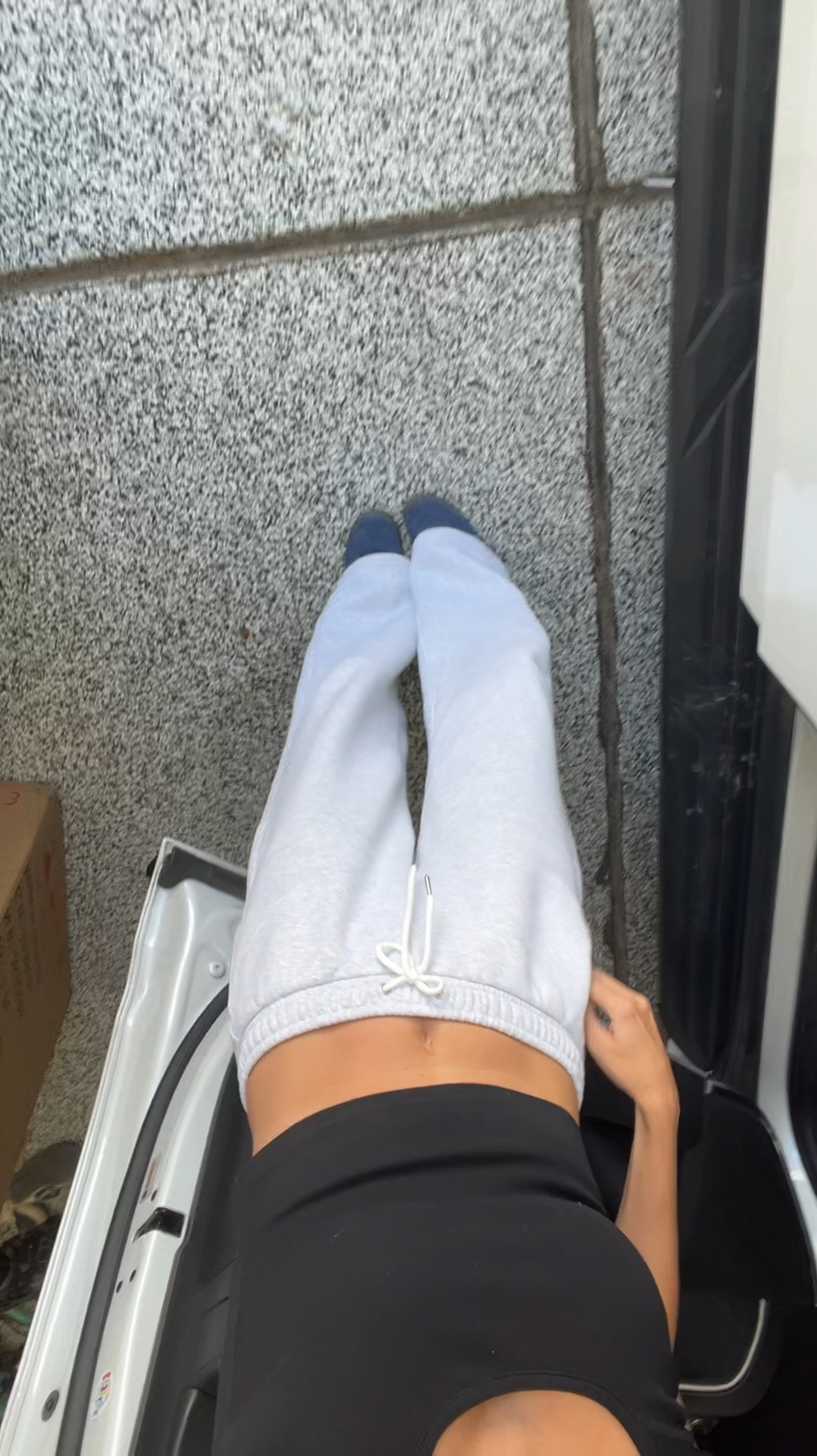 Grey sweats on sale!! I am wearing xs long and they hit the floor if you want not touching floor I wear regular  

#LTKFallSale #LTKVideo #LTKFindsUnder50