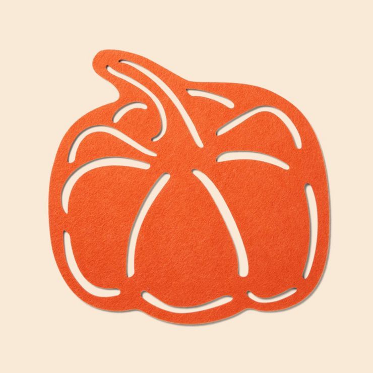 Felt Pumpkin Charger - Spritz&#8482; | Target