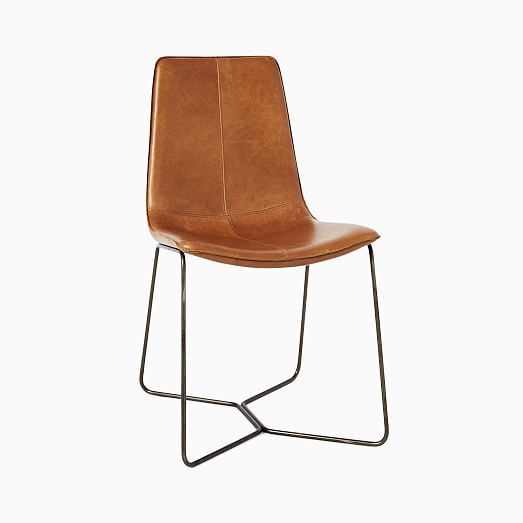 Slope Leather Dining Chair | West Elm (US)