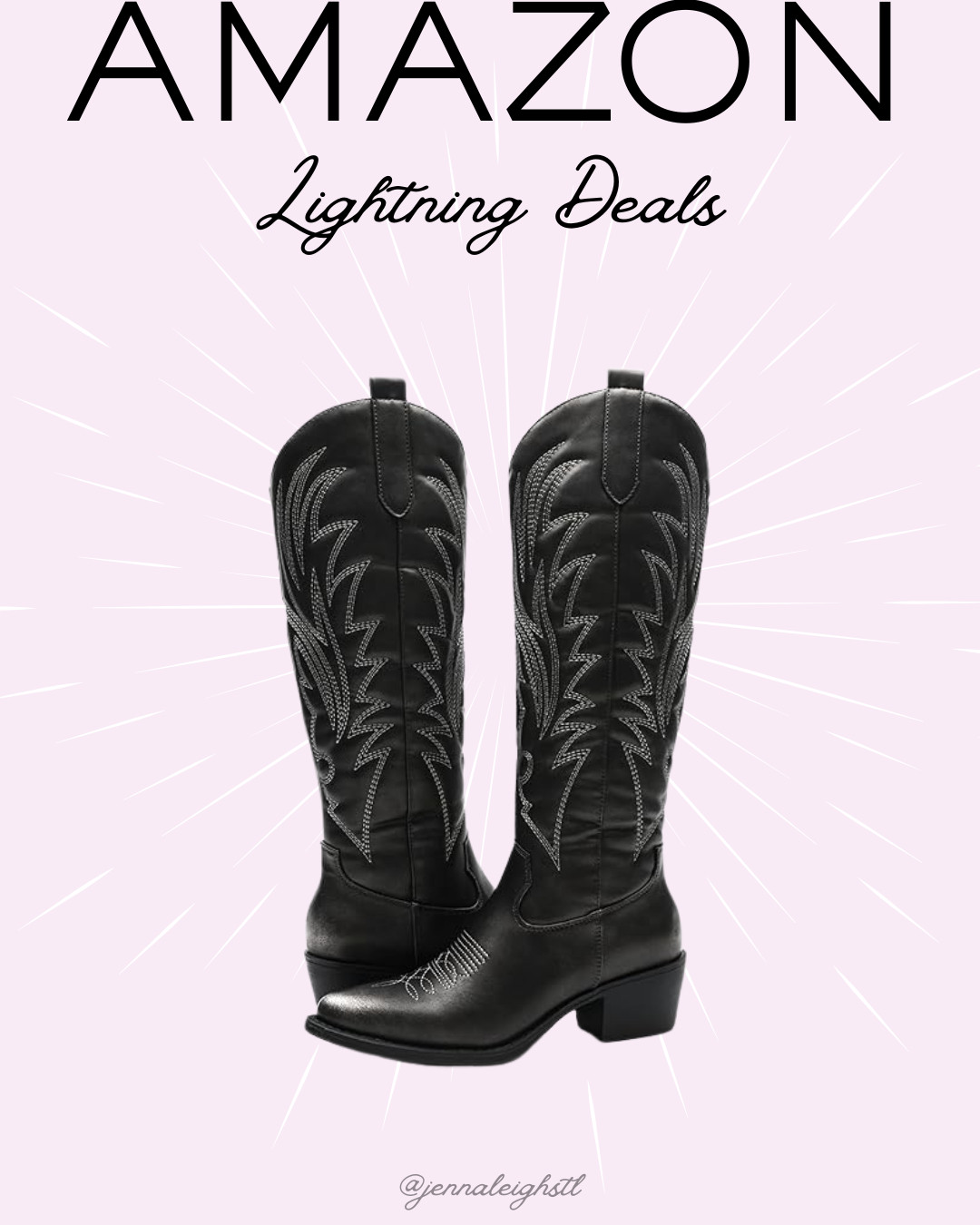 Amazon women’s knee high cowboy boots are on a Lightning Deal for $21.99, originally $71.99. Such a steal. 

 #LTKSaleAlert #LTKMidsize #LTKFindsUnder50
