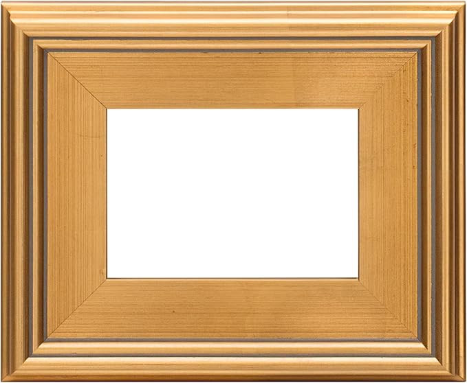 Creative Mark Plein Air Style Frame, Hand Leafed Gold, 5x7-3" Wide Moulding with 1/2" Rabbet Dept... | Amazon (US)