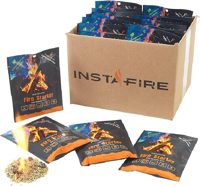 (30 Packs) Insta-Fire Fire Starter Emergency Fuel Eco-Friendly Granulated Bulk Excellent for Camp... | Amazon (US)