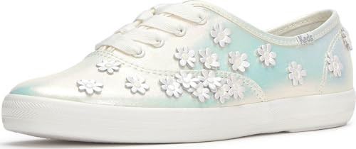 Keds Champion Seasonal Fashion Sneaker, Snow White/Iridescent, 5 | Amazon (US)