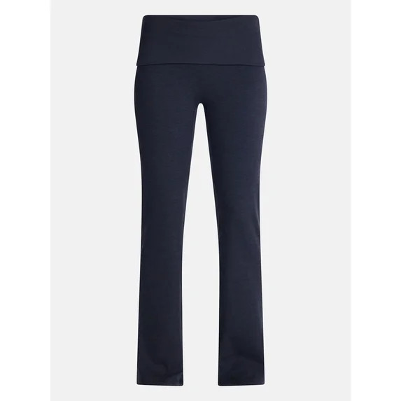 Athletic Works Women's ButterCore Flare Leggings with Fold Over Waist, 31" Inseam, Sizes XS-XXL | Walmart (US)