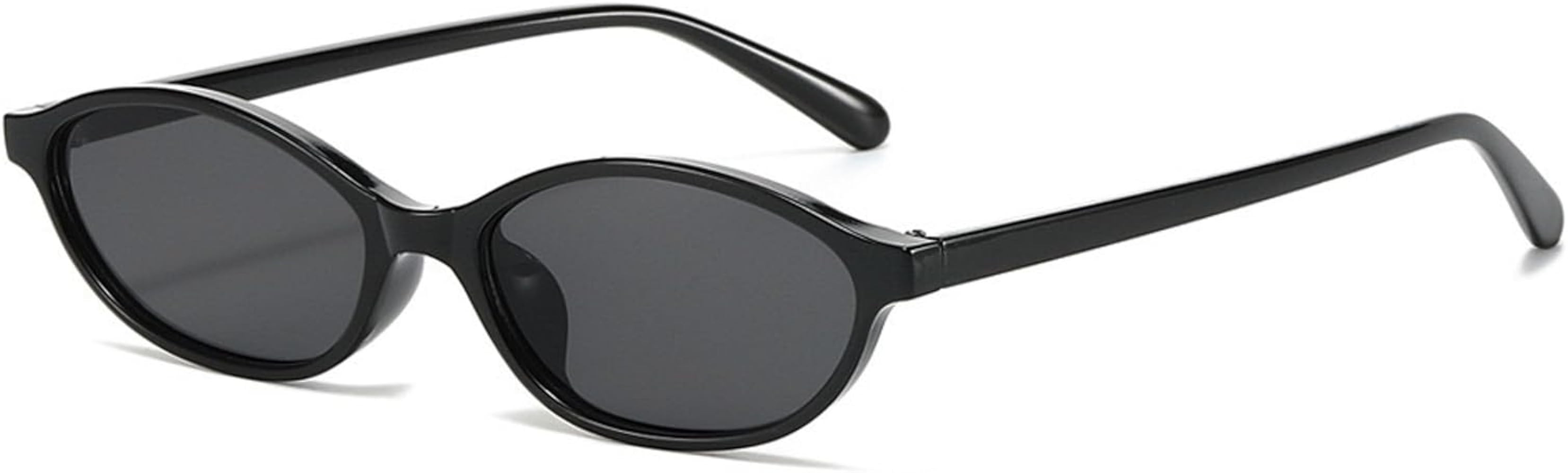 Oval Sunglasses for Women, Y2K Retro Black Sunglasses, Trendy Vintage Oval Frame, UV Protection, ... | Amazon (UK)