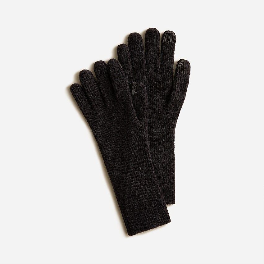 Ribbed touch-screen gloves in supersoft yarn | J.Crew US