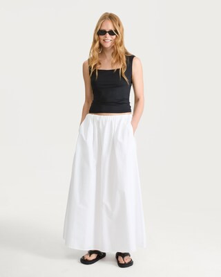 F&F Polyamide Square Neck Vest Top in Black | Tesco F&F