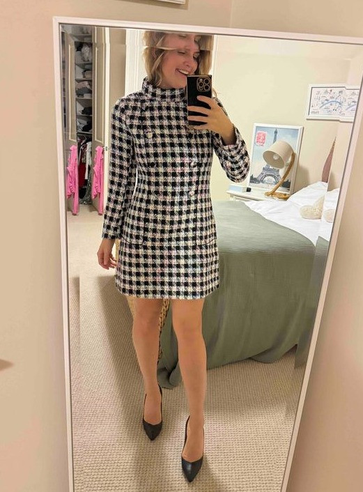 Love this tweed dress! 🤍 

 #LTKHoliday #LTKSeasonal #LTKStyleTip
